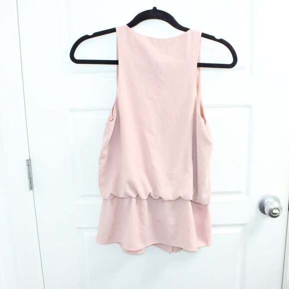 Likely Light Pink Surplice Sleeveless Blouse Size Small Revolve New without tag - Picture 3 of 3